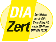 Logo Zertifiziertes Maklerunternehmen nach DIN EN 15733