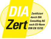 Logo Zertifiziertes Maklerunternehmen nach DIN EN 15733